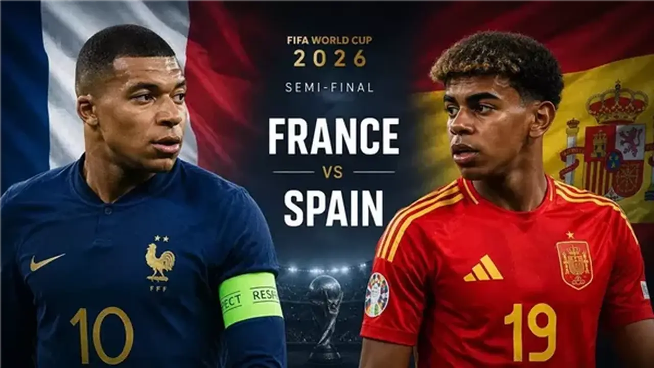 متى تقام مباراة نصف نهائي كأس العالم بين فرنسا وإسبانيا؟